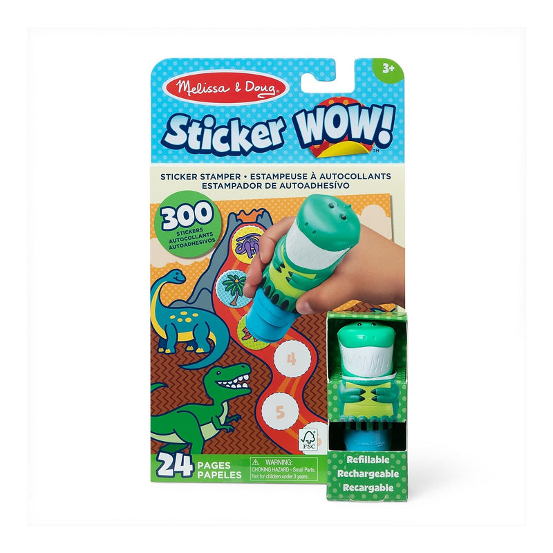 Melissa & Doug Sticker WOW! Activity Pad and Sticker Stamper, 8/Pack (32012)