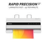 Fellowes Saturn 95 Thermal & Cold Laminator with 10-Sheet Starter Kit, 9.5" Width, White (5735801)