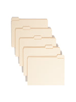 Smead File Folder, Reinforced 1/5-Cut Tab, Letter Size, Manila, 100/Box (10356)