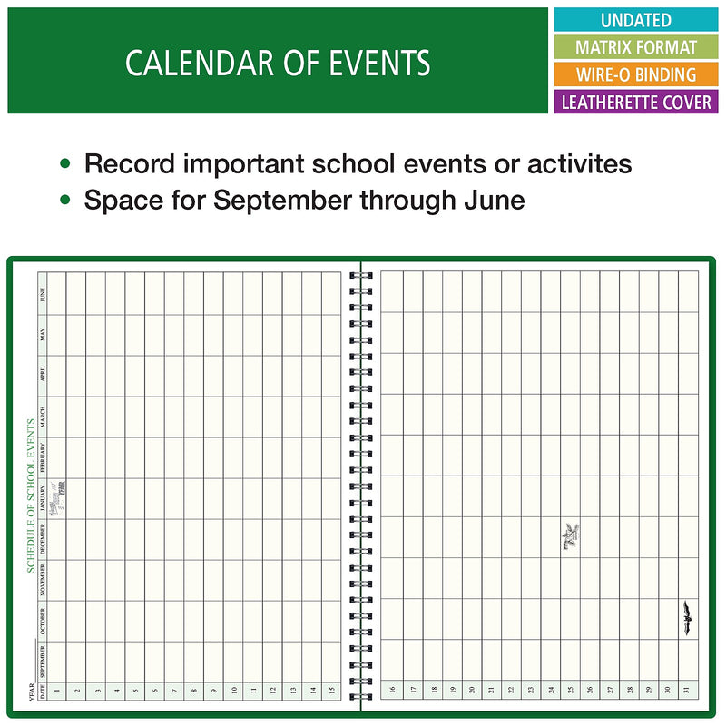 ELAN Undated Combination Plan and Record Book, 8.5" x 11", 30/Pack (PR7-10-CP)