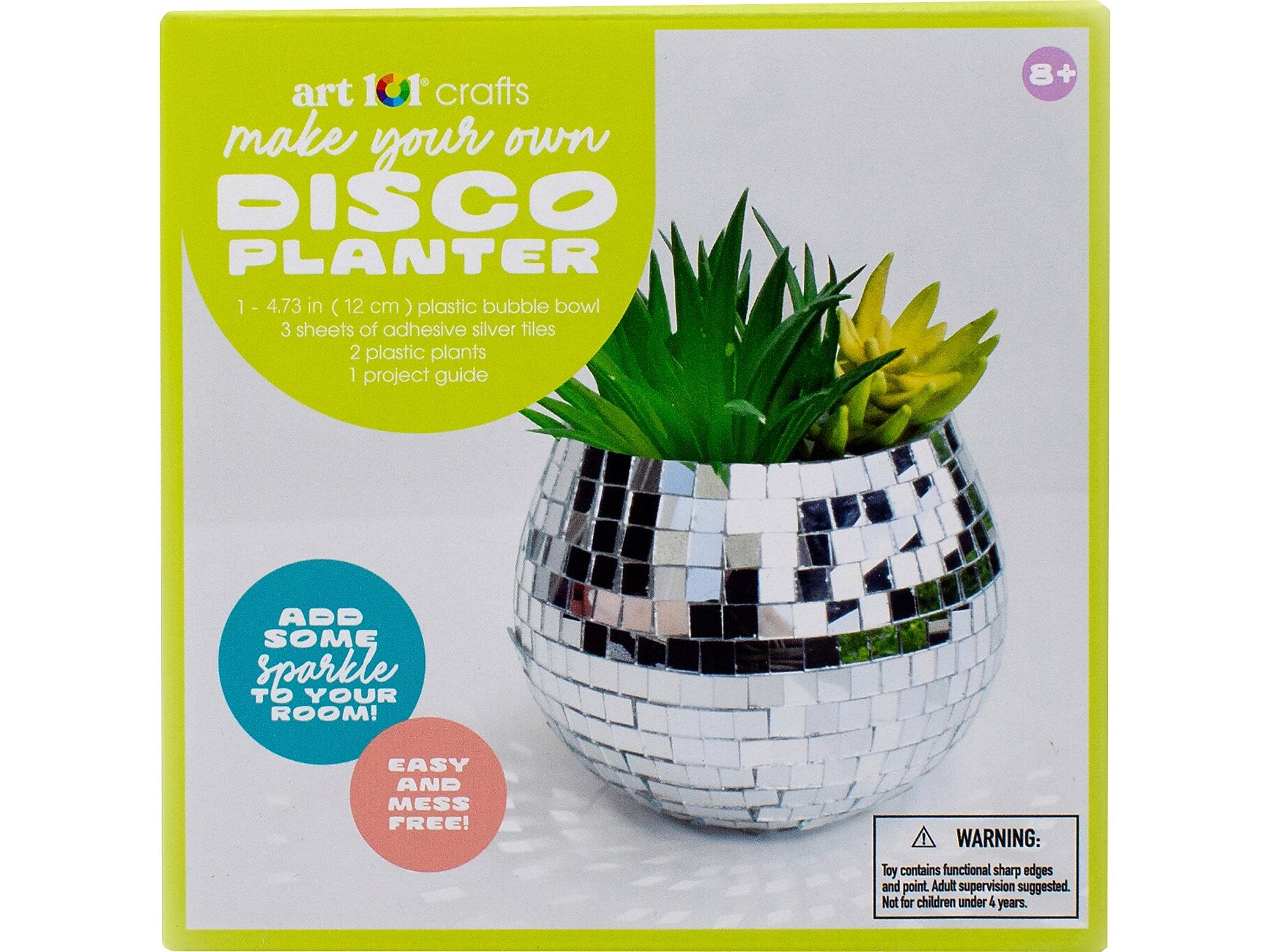 Art 101 Crafts Make Your Own Disco Planter Kit (41035MB)