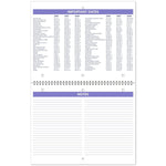 2026 AT-A-GLANCE 11" x 8.5" Monthly Wall Calendar, White/Purple (PM170-28-26)