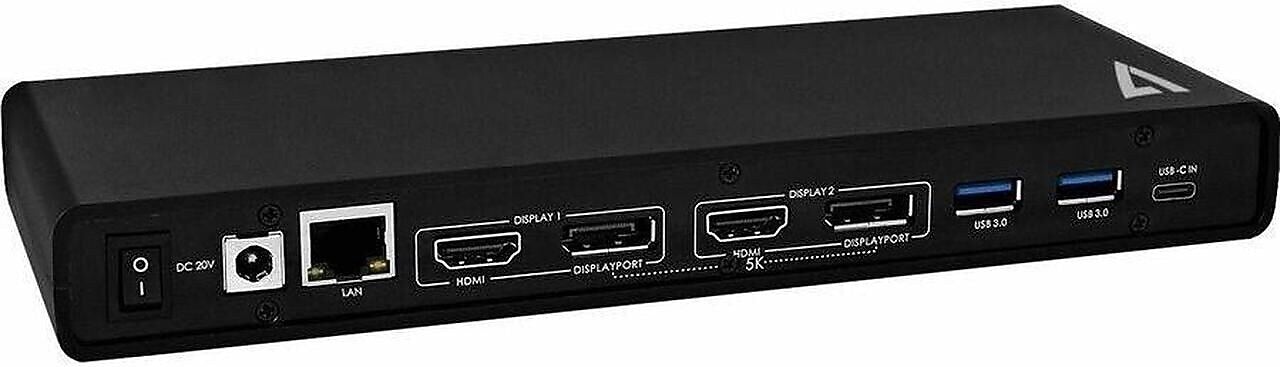 V7 UCDDS Universal Docking Station for Windows, macOS, Linux Laptops (UCDDS2)