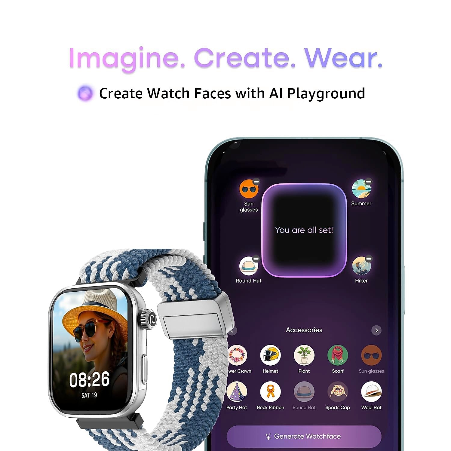 Noise Pro 6 Intelligent AI Smart Watch, Rose Gold (NSW-435RG)