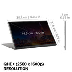 ViewSonic 16" 60Hz LED Monitor, Black (VG1656-2K)