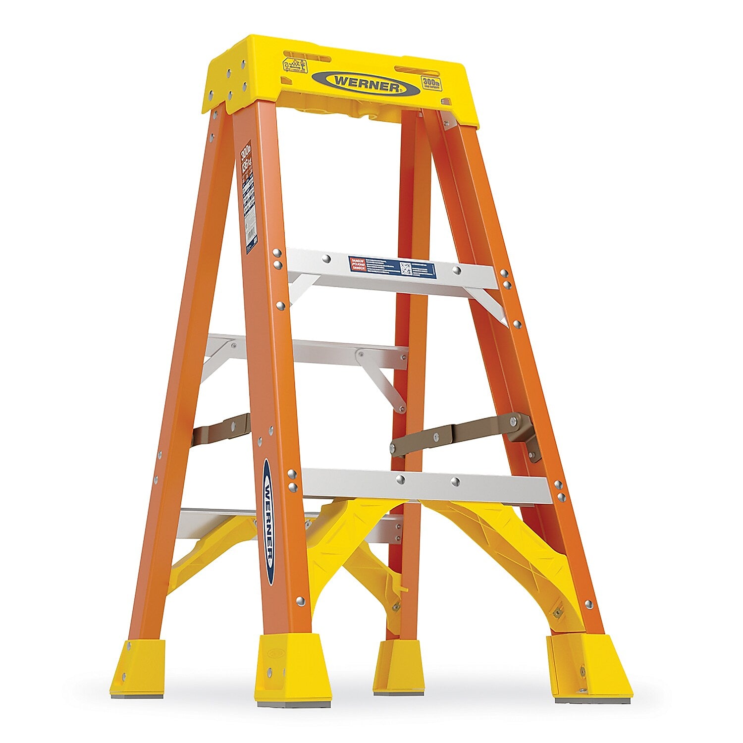 Werner 3' Fiberglass Step Ladder, 300 lbs. Capacity (6203)
