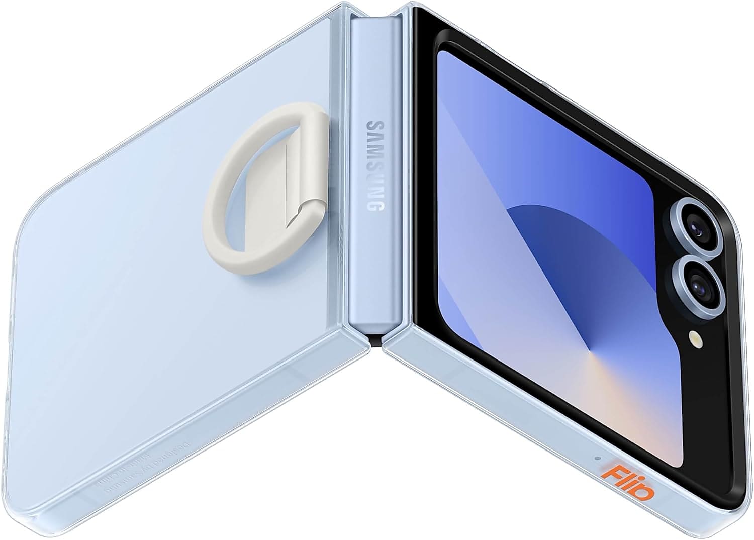 Samsung Clear Flip Case for Galaxy Z Flip4, Transparent (EF-QF741CTEGUS)