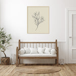 Amanti Art Line Drawn Flowers 1 by Border Bloom Wood Framed Wall Art Print, 33" x 41" (A42677449910)