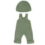MINILAND Clothes for 15" Dolls, Knitted Outfit Overall & Beanie Hat (MLE31689)
