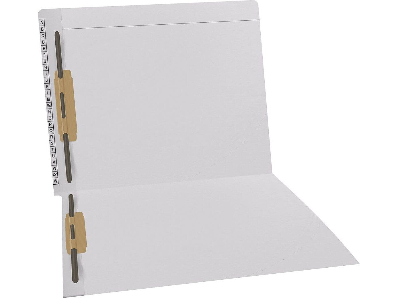 Medical Arts Press Kardex Match Reinforced End Tab File Folder, Straight Cut, Letter-Size, White, 50/Box (F1180-WHT)