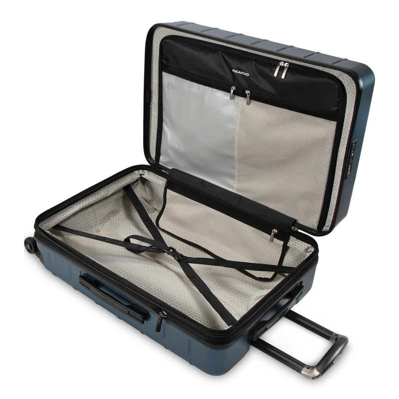 Ricardo Beverly Hills Cambria 26.5" Hardside Suitcase, 8-Wheeled Spinner, Blue Pearl (140-25-498-4VP)
