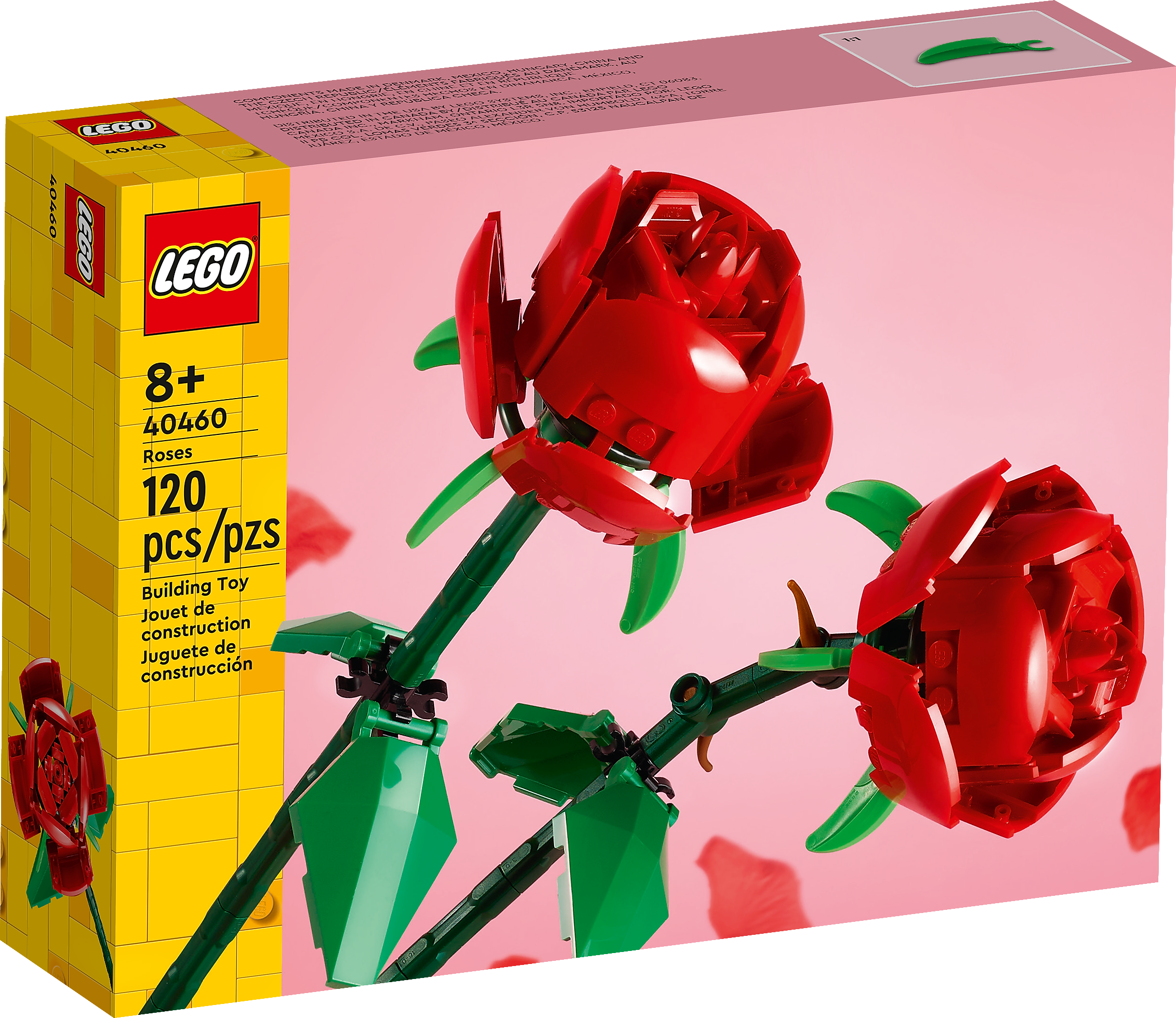 LEGO Botanicals Roses, 120 Pieces (40460)
