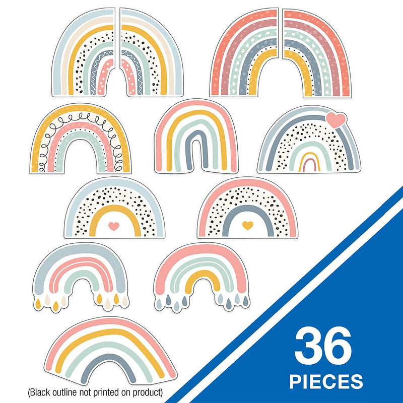 Carson Dellosa Education We Belong Rainbow Fun Cut-Outs, 36/Pack, 3 Packs/Bundle (CD-120645-3)
