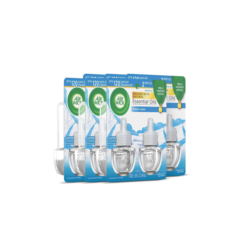 Air Wick Essential Oil Refills, Snuggle Fresh Linen, 0.67 oz., 2/Pack (6233882291)