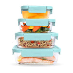 bentgo Leak-Proof Glass Containers, 4/Set (BGPLGLPK1-SA)