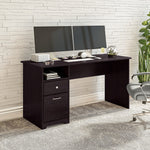 Bush Furniture Cabot 60"W Computer Desk with Drawers, Espresso Oak (WC31860)