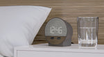 NonStop Station O Modern Alarm Clock, CharcoalWeave (NSO2-WFD)
