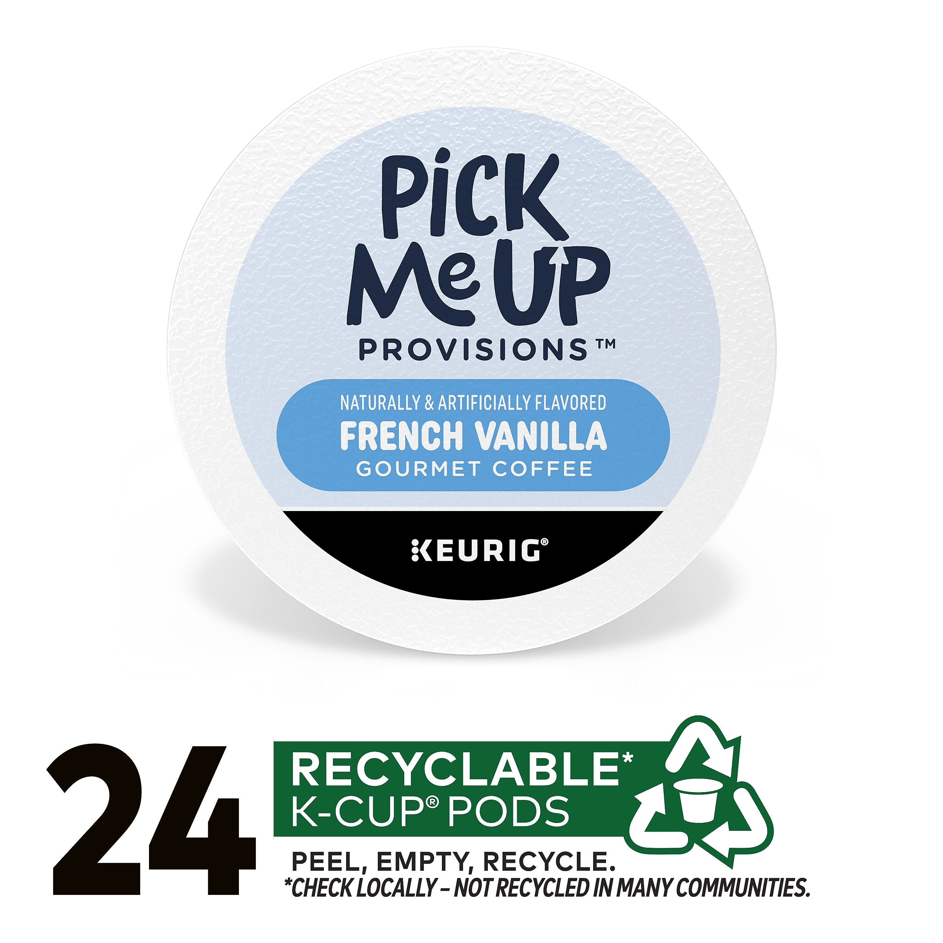 Pick Me Up Provisions™ French Vanilla Coffee Keurig® K-Cup® Pods, Light Roast, 24/Box (PM62434)