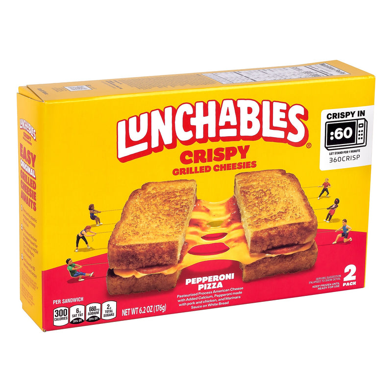 Lunchables Crispy Pepperoni Pizza Grilled Cheesies, 6.2 oz, 12/Pack (220-02479)