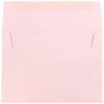 JAM Paper A7 Booklet Envelope 5 1/4" x 7 1/4", Baby Pink Pastel, 100/Pack (155627d)