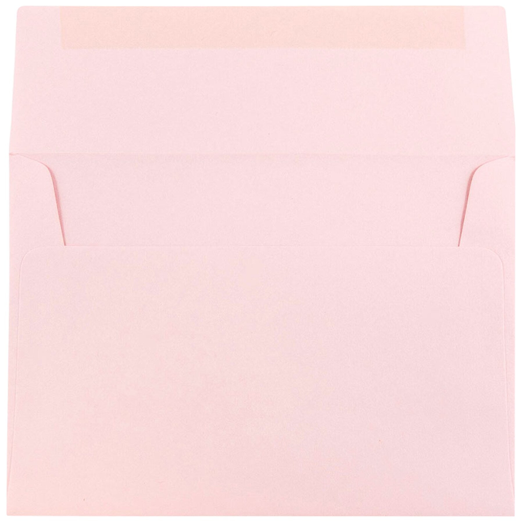JAM Paper A7 Booklet Envelope 5 1/4" x 7 1/4", Baby Pink Pastel, 100/Pack (155627d)
