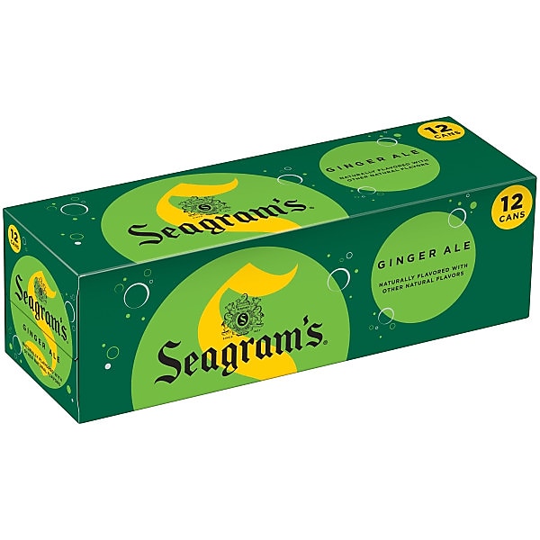 Seagram's Ginger Ale, 12 oz., 24/Carton (00072979004167)