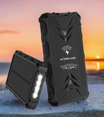 4XEM 30,000 mAh Mobile Solar Power Bank and Charger (4XSOLARPWR30RD)