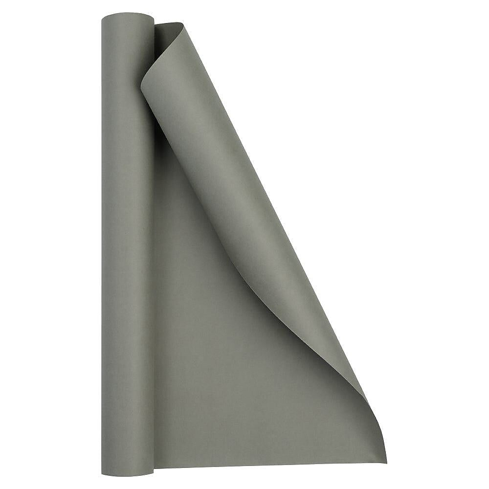 JAM Paper Short Mini Roll Wrapping Paper, 26.3 sq. ft., Gray, 2/Pack(277013539263a)