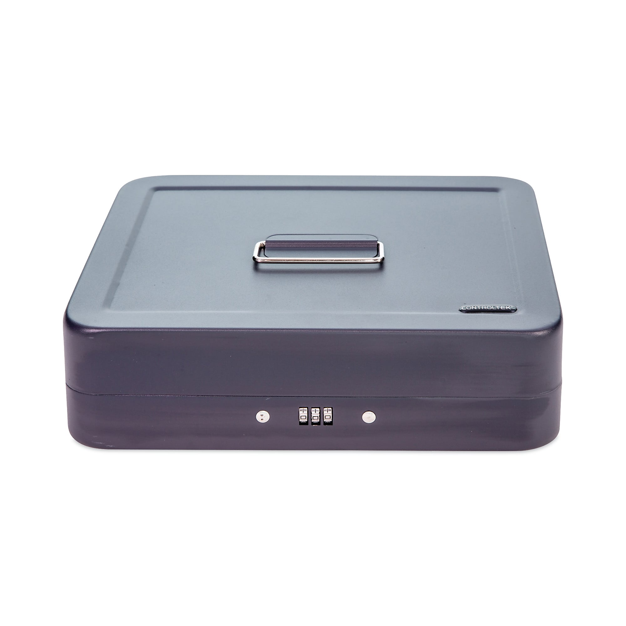 CONTROLTEK Cash Box, 6 Compartments, Charcoal (CNK500128)
