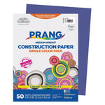 Prang 9" x 12" Construction Paper, Blue, 50 Sheets/Pack, 10 Packs/Bundle (PAC7403-10)