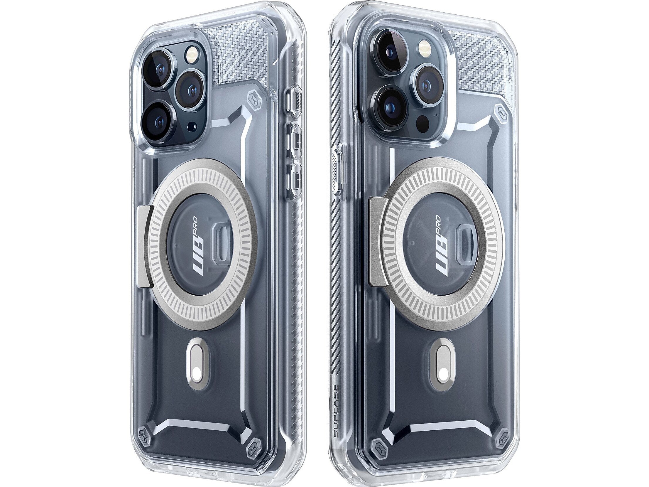 SUPCASE Unicorn Beetle PRO MAG Rugged Case for iPhone 15 Pro Max, Shock-Absorbing, Clear (SPH23MX67MGPSCL)