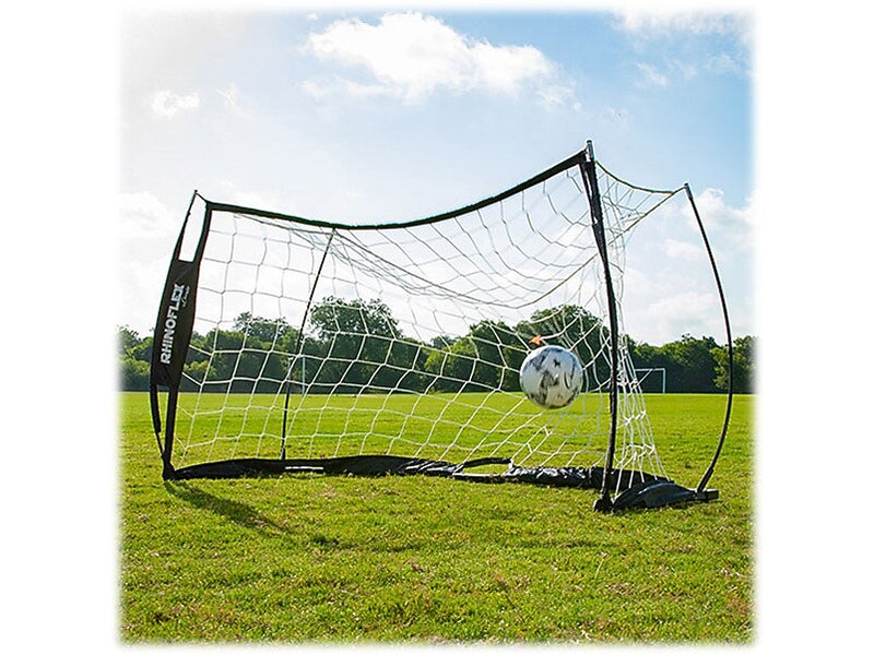 Champion Sports RHINO Flex Soccer Racket Goal, Black/White (RSG35)