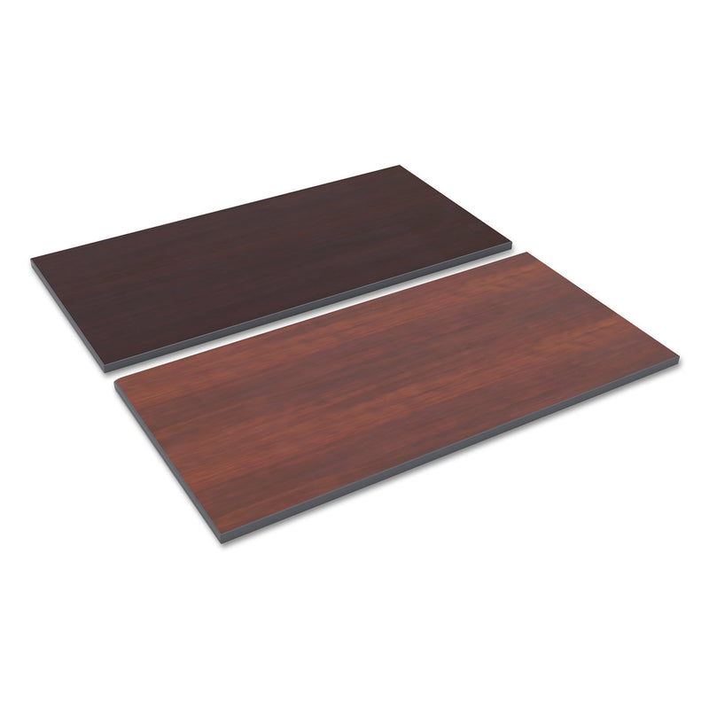 Alera® Reversible Laminate Table Top, Rectangular, 48w x 24d, Medium Cherry/Mahogany