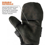 ProFlex 816 Thermal Flip-Top Gloves, Black, Medium (17343)