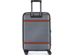 Bugatti Wellington 25.5" Hardside Suitcase, 8-Wheeled Spinner, TSA Checkpoint Friendly, Silver (HLG5124-Pewter)