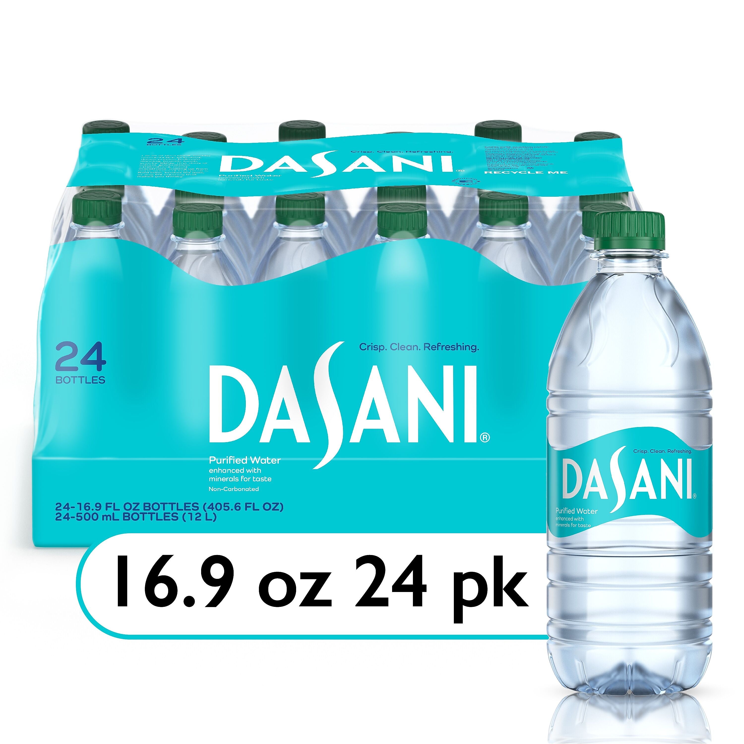 Dasani Purified Water, 16.9 oz., 24/Carton (00049000031652)