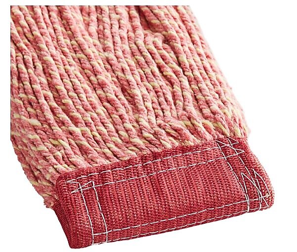 Rubbermaid Super Stitch Blend Mop Heads, Cotton/Synthetic, Red, Large (RCPD253RED)