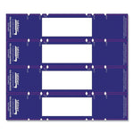 Tabbies File Pocket Handles, 4 Handles/Sheet, Dark Blue/White, 9 5/8"W x 2"H, 48/Pack