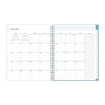2025-2026 Blue Sky Teacher Dots 8.5" x 11" Academic Year Weekly & Monthly Planner, Plastic Cover, Multicolored (100330-A26)