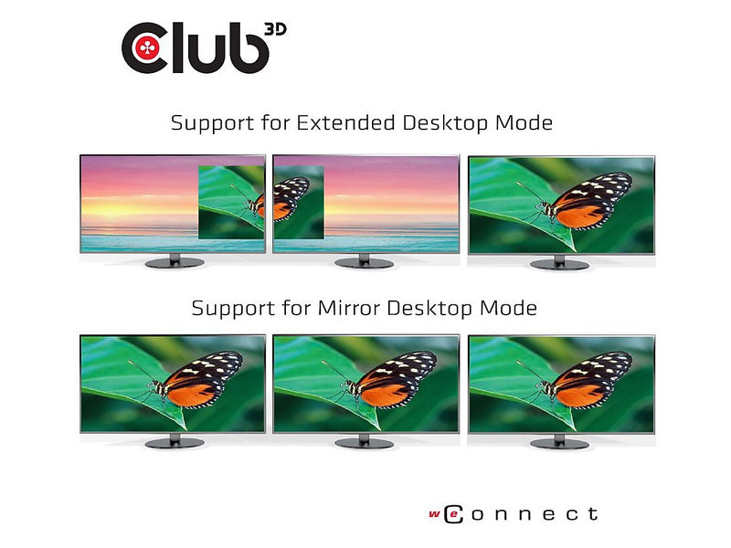 Club 3D Triple Display Charging Docking Station with 65W Power Supply (CSV-1564W65)