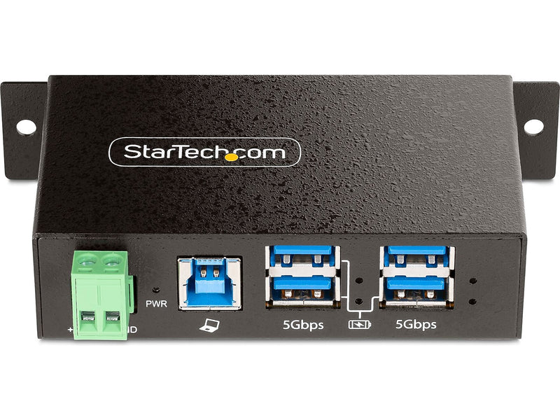StarTech 4-Port USB 3.2 Hub, Black (5G4AINDRM-USB-A-HUB)