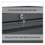 Alera® Lateral File, 2 Legal/Letter/A4/A5-Size File Drawers, Charcoal, 36" x 18.63" x 28"