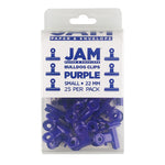 JAM Paper Bulldog Clip, Purple, 25/Pack (21632818)