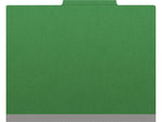 Medical Arts Press Pressboard Classification Folder, 2-Dividers, 2" Expansion, Letter Size, Moss Green, 10/Box