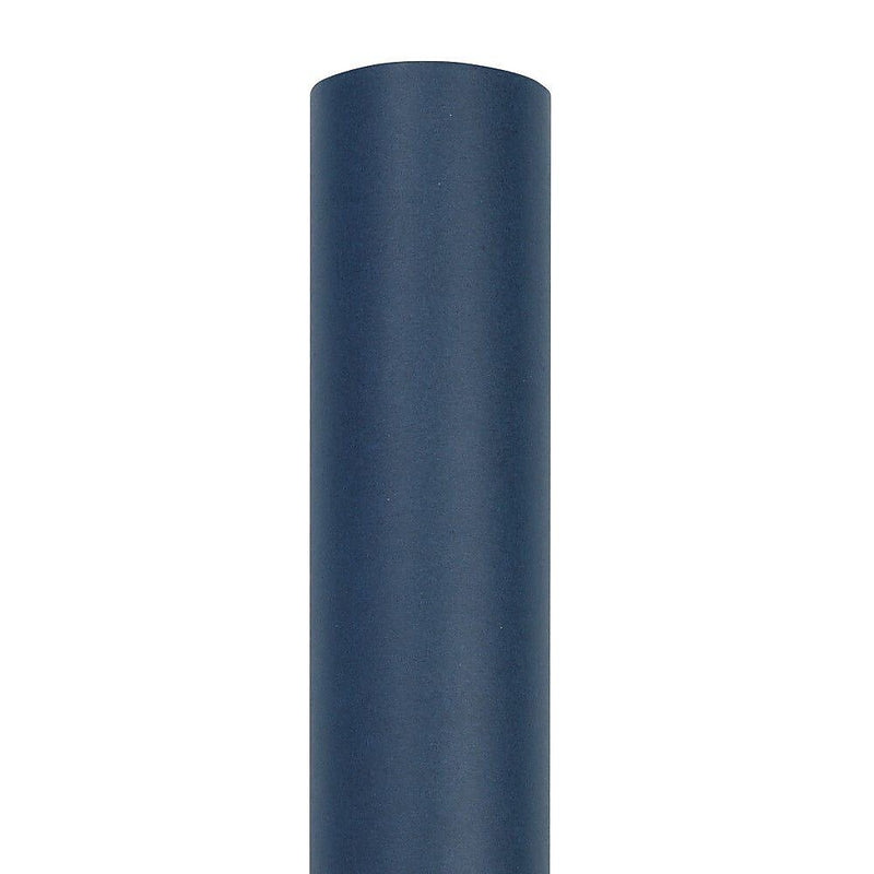 JAM Paper Short Mini Roll Wrapping Paper, 26.3 sq. ft., Cobalt Navy, 2/Pack(277013521263a)