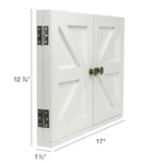 Excello Global Products Barndoor Picture Frame with Chalkboard, White (EGP-HD-0413A)