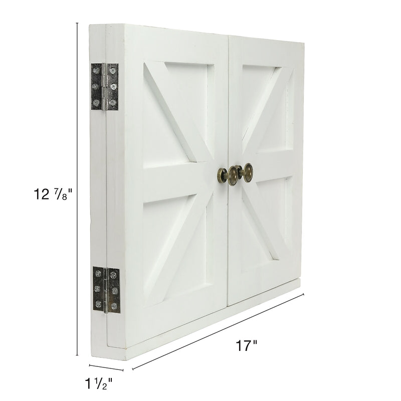 Excello Global Products Barndoor Picture Frame with Chalkboard, White (EGP-HD-0413A)