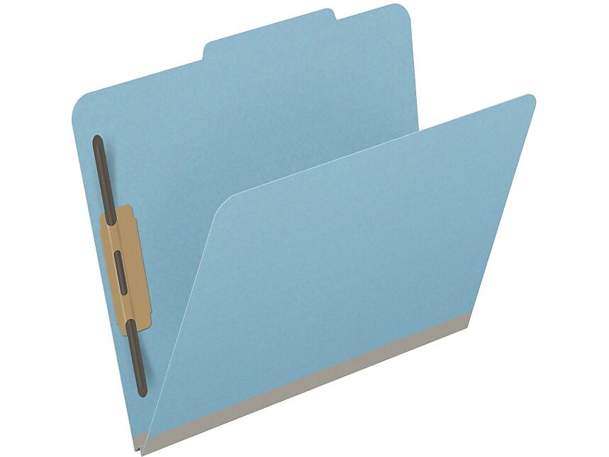 Medical Arts Press Pressboard Classification Folder, 2" Expansion, Letter Size, Blue, 25/Box (DV-T42-02-3BLU)