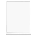 Staples Double-Sided Sign Holder, 8.5" x 11", Clear Plastic, 12/Pack (28180)