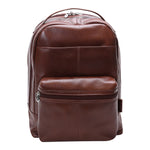 McKlein S Series Leather Laptop Backpack, Medium, Brown (88554)